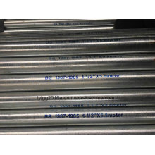 BS 1387 Hot Dipped Tubo de aço galvanizado